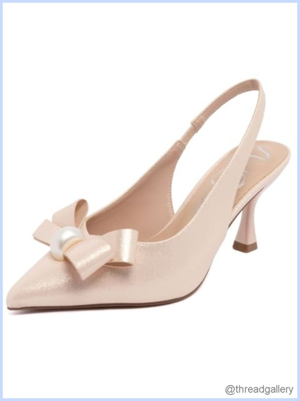 Sugar Women's Slingback Kitten Heels Pointed Toe Velvet Dress Shoes 2.85in Heel